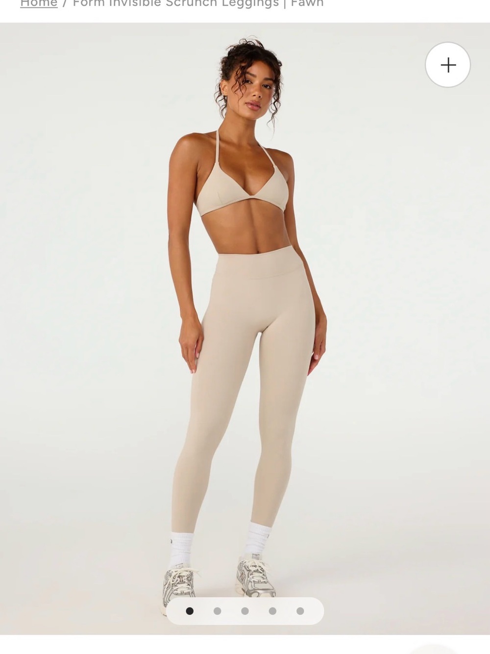 Crop Shop Boutique Fawn High-Waist Leggings and Crop Bra